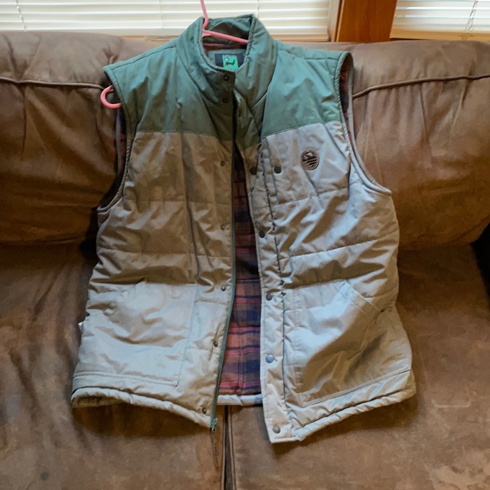 Hippy Tree vest with flannel lining